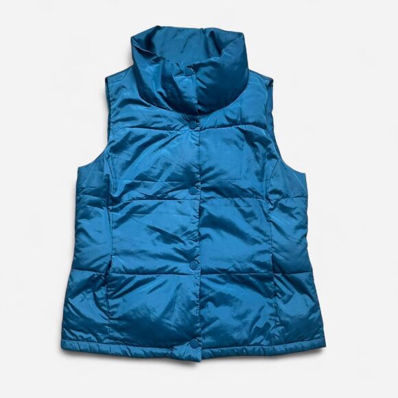 NWOT Teal Women’s Perfect Fit Puffer Vest - Picture 1 of 7
